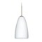Besa Lighting Besa Lighting Riva Satin Nickel LED Mini-Pendant Light with Oblong Shade 1JT-151107-LED-SN