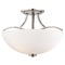Minka Lavery Overland Park Brushed Nickel Semi-Flushmount Light 4962-84