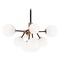 Matteo Lighting Novu Aged Gold LED Chandelier by Matteo Lighting C83008AGOP