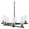 Quorum Lighting Mercier Matte Black Chandelier by Quorum Lighting 641-8-59