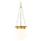Z-Lite Z-Lite Calhoun Heritage Brass Pendant Light with Globe Shade 7505P13-HBR