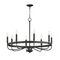 Maxim Lighting Frankie 8-Light Chandelier in Black by Maxim Lighting 14498BK