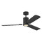Visual Comfort Fan Collection Cleancut 54-Inch LED Smart Fan in Midnight Black by VC Fan Collection 3CCSM54MBKD
