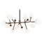 Matteo Lighting Novu Aged Gold LED Chandelier by Matteo Lighting C83016AGOP