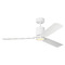 Visual Comfort Fan Collection Cleancut 54-Inch LED Smart Fan in Matte White by VC Fan Collection 3CCSM54RZWD