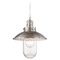Minka Lavery Downtown Edison Brushed Nickel Mini-Pendant Light with Bowl / Dome Shade 4130-84