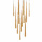 Modern Forms by WAC Lighting Cascade 13-Light LED Multi-Light Pendant in Aged Brass by Modern Forms PD-41813S-AB