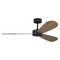 Visual Comfort Fan Collection Visual Comfort Fan Collection Barbara Barry Paddle Smart 52 Midnight Black Ceiling Fan Without Light 3PDSM52MBK