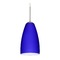 Besa Lighting Besa Lighting Riva Satin Nickel LED Mini-Pendant Light with Oblong Shade 1JT-1511CM-LED-SN