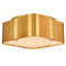 Kalco Lighting Kalco Lighting Lotus Winter Brass Flushmount Light 516342WB