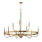 Maxim Lighting Frankie 9-Light Chandelier in Heritage Brass by Maxim Lighting 14499HR