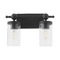 Quorum Lighting Lee Boulevard Matte Black Bathroom Light by Quorum Lighting 560-2-59