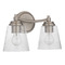 Craftmade Lighting Tyler Brushed Polished Nickel Bathroom Light by Craftmade Lighting 50202-BNK