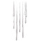 Modern Forms by WAC Lighting Modern Forms Cascade Polished Nickel LED Multi-Light Pendant PD-41713S-PN