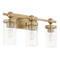 Quorum Lighting Lee Boulevard Aged Brass Bathroom Light by Quorum Lighting 560-3-80