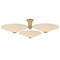 Corbett Lighting Corbett Lighting Cologne Vintage Brass LED Semi-Flushmount Light 521-45-VB