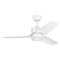 Visual Comfort Fan Collection Colgin 44-Inch LED Fan in Matte White by VC Fan Collection 3CGR44RZWD