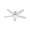 Hunter Fan Company 52-Inch Builder Deluxe White Fan by Hunter Fan Company 53089