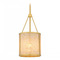 Quoizel Lighting Quoizel Lighting Stoneland Brushed Gold Mini-Pendant Light with Cylindrical Shade STO1508BRG