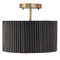 Capital Lighting Capital Lighting Donovan Black Stain and Matte Brass Semi-Flushmount Light 250711KR