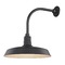 Recesso Lighting by Dolan Designs Black Gooseneck Barn Light with 18-Inch Shade BL-ARML-BLK/BL-SH18-BLK