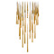 Modern Forms by WAC Lighting Modern Forms Cascade Aged Brass LED Multi-Light Pendant PD-41741S-AB
