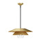 Alora Lighting Alora Lighting Tetsu Brushed Gold Pendant Light with Conical Shade PD475120BGCL