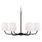 Capital Lighting Capital Lighting Brody Matte Black Chandelier 449462MB-706
