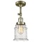 Innovations Lighting Canton Antique Brass Semi-Flush Mount by Innovations Lighting 201F-AB-G184