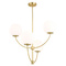 Vaxcel Lighting Avers Natural Brass Chandelier by Vaxcel Lighting H0295