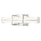 Z-Lite Z-Lite Harrison Brushed Nickel LED Vertical Bathroom Light 1011-18W-BN-LED