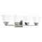 Progress Lighting Clifton Heights Brushed Nickel 4-Light Bathroom Light by Progress Lighting P300161-009