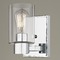 Design Classics Lighting Vashon Wall Sconce in Chrome with Clear Cylinder Glass 2101-26 GL1040C
