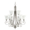 Quorum Lighting Bryant Classic Nickel Chandelier by Quorum Lighting 6154-9-64