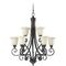 Quorum Lighting Bryant Oiled Bronze Chandelier by Quorum Lighting 6154-9-86