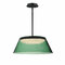 ET2 Lighting Jensen 18-Inch LED Pendant in Black & Green by ET2 Lighting E22088-04BK