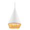 Alora Lighting Alora Lighting Daphne White Mini-Pendant Light with Conical Shade PD633107WHBR