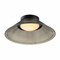 ET2 Lighting Jensen 12-Inch Flush Mount in Black & Smoke by ET2 Lighting E22082-138BK