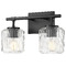 Z-Lite Z-Lite Landon Matte Black Bathroom Light 7515-2V-MB