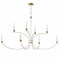 Maxim Lighting Charlton 8-Light Chandelier in White and Gold by Maxim Lighting 11378WWTGL