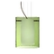 Besa Lighting Modern Pendant Light Green Glass Bronze by Besa Lighting 1KG-L00607-BR