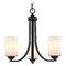 Design Classics Lighting Bronze Chandelier 5843-220 GL1024C