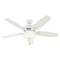 Hunter Fan Company Newsome Fresh White Ceiling Fan by Hunter Fan Company 53310