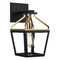 Matteo Lighting Matteo Lighting Mavonshire Black & Aged Gold Brass Sconce W67001BKAG