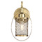 Meridian 11.5-Inch Wall Sconce in Natural Brass by Meridian M90015NB