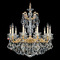 Schonbek Lighting Schonbek Worldwide Lighting La Scala Heirloom Gold Crystal Chandelier 5074-22R