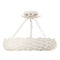 Crystorama Lighting Crystorama Lighting Broche Matte White LED Semi-Flushmount Light 535-MT_CEILING