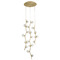 Avenue Lighting Hampton 3-Light Brushed Brass Multi-Light Cluster Pendant by Avenue Lighting HF4824-CLR
