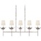 Visual Comfort Signature Collection Julie Neill Illana Linear Chandelier in Silver Leaf by Visual Comfort Signature JN5630BSLL