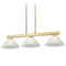 Z-Lite Z-Lite Cobalt Modern Gold Billiard Light with Conical Shade 152MGLD-AWL14